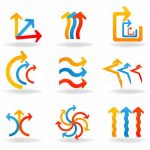 Multicolor Arrows Icon Set